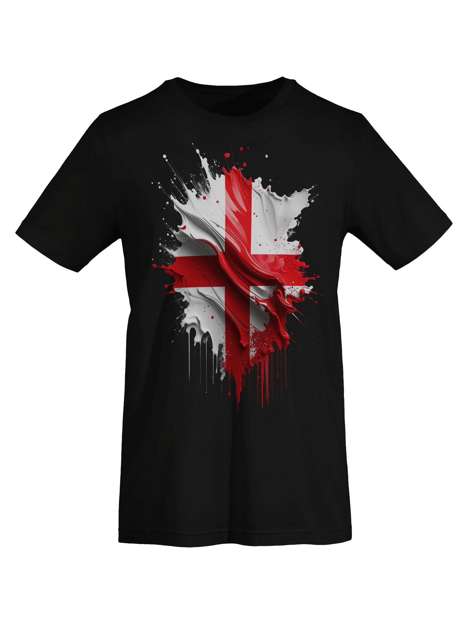 Painted St. George's Cross Ladies T-Shirt product image (4)