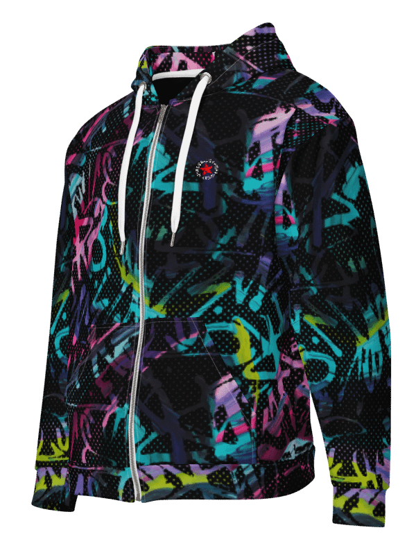 Hoodie Design No. 312 - Graffiti Color Madness Dotted Geometric Art Pattern product image (3)