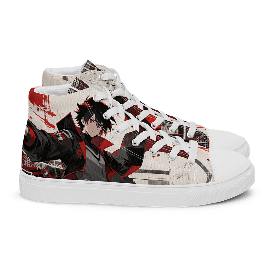 Crimson Anime Rebel Canvas High Tops product image (2)