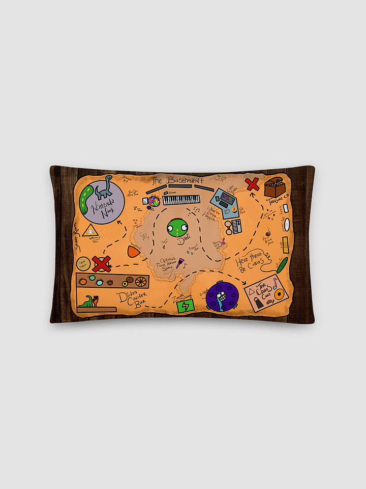 Basement Map Pillow product image (1)