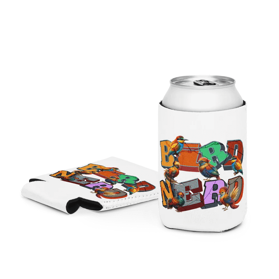 Bird Nerd Colorful Can Cooler product image (3)