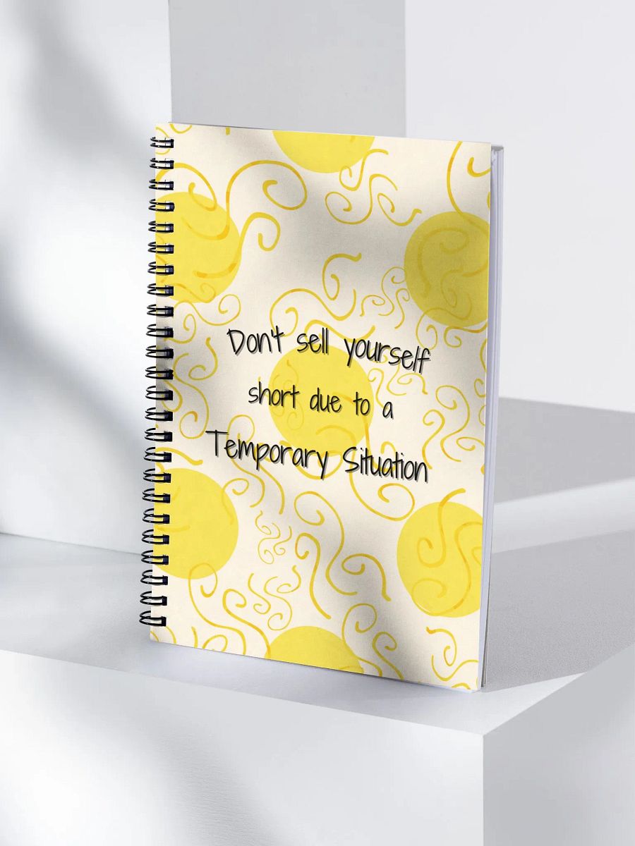 Sunflower inspired Motivation Spiral Notebook product image (4)