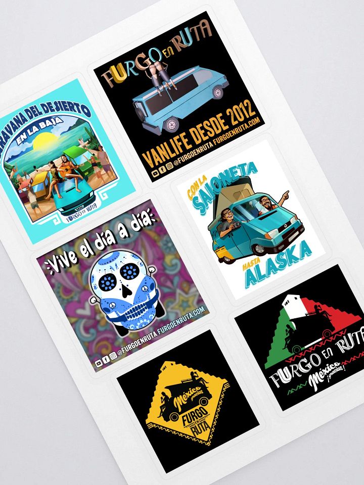 Stickers / Pegatinas de furgo en ruta! product image (1)