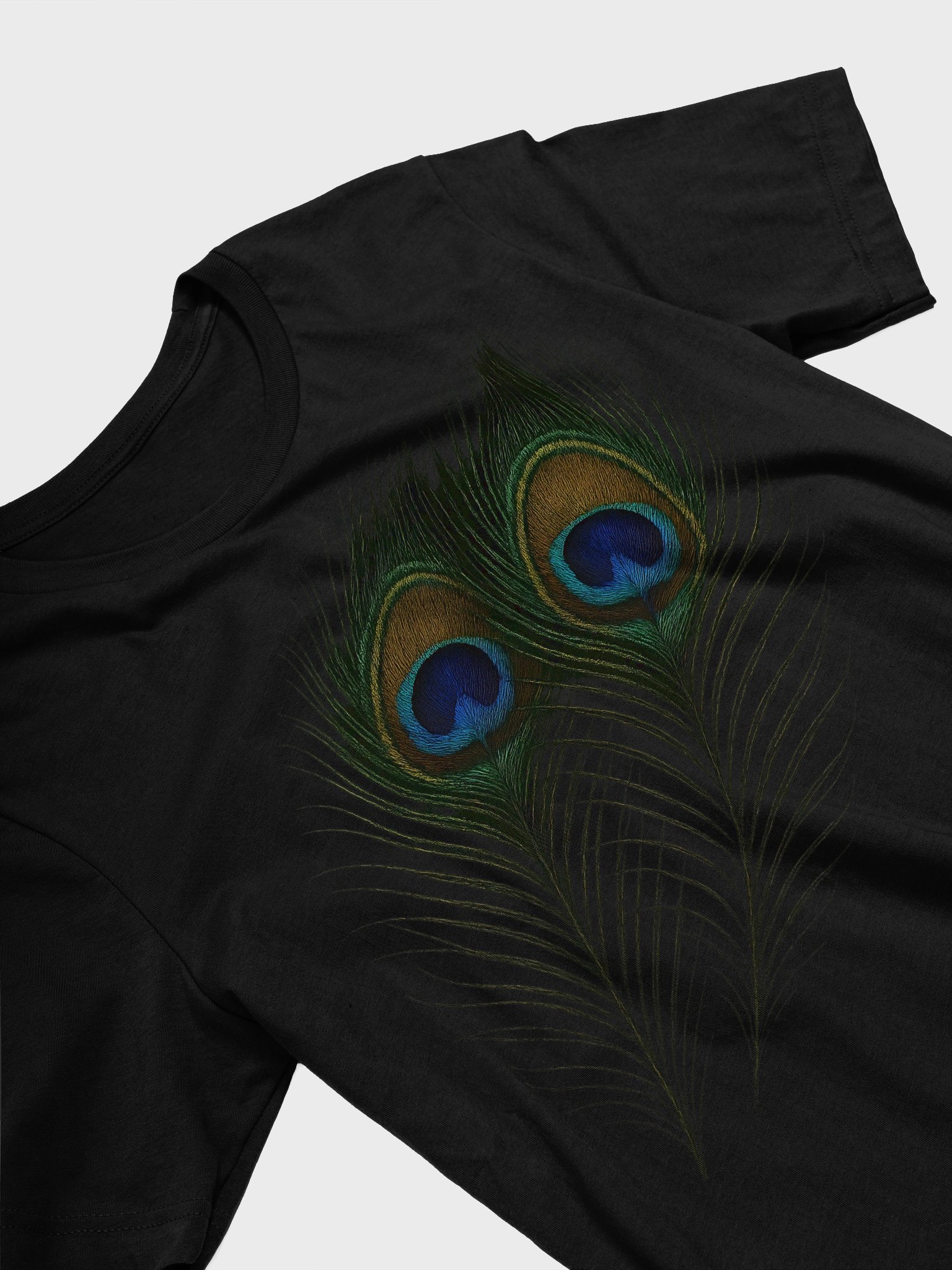 Iridescent Peacock Feather T-Shirt product image (3)