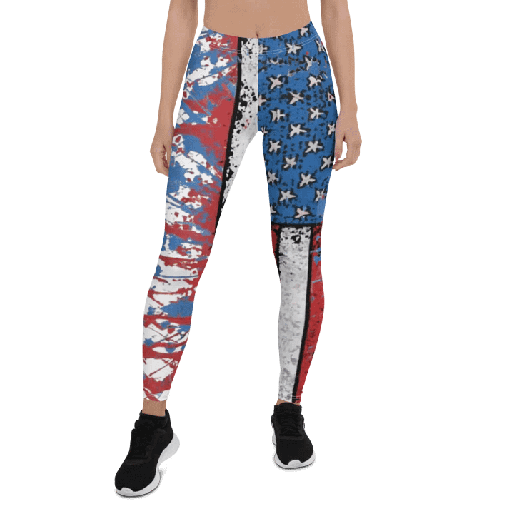Distressed Stars & Stripes Leggings product image (1)