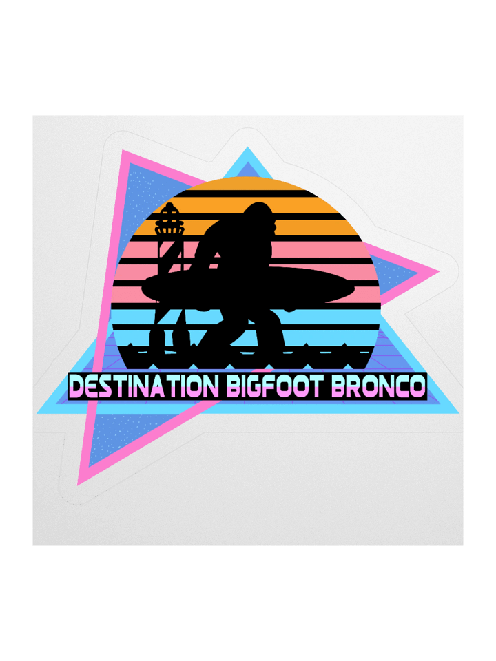 Destination Bigfoot Bronco Retro-Inspired Decal (Multiple Sizes Available) product image (1)