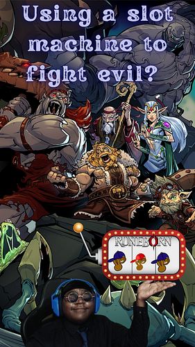 Using a slot machine to fight evil? 

#runeborn play test thanks to #keymailerfull video on YouTube! @runeborngame @idreamint...
