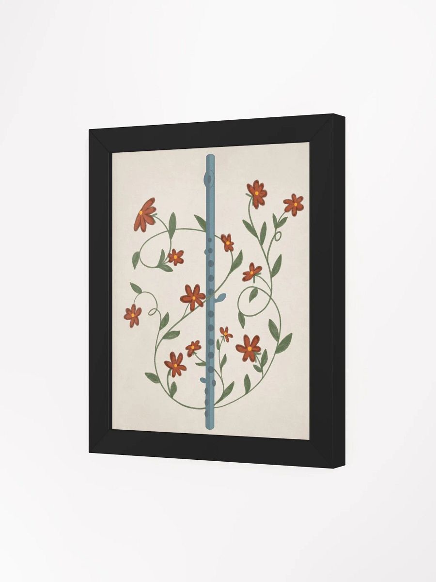 Flute With Autumn Flowers Framed Poster product image (11)