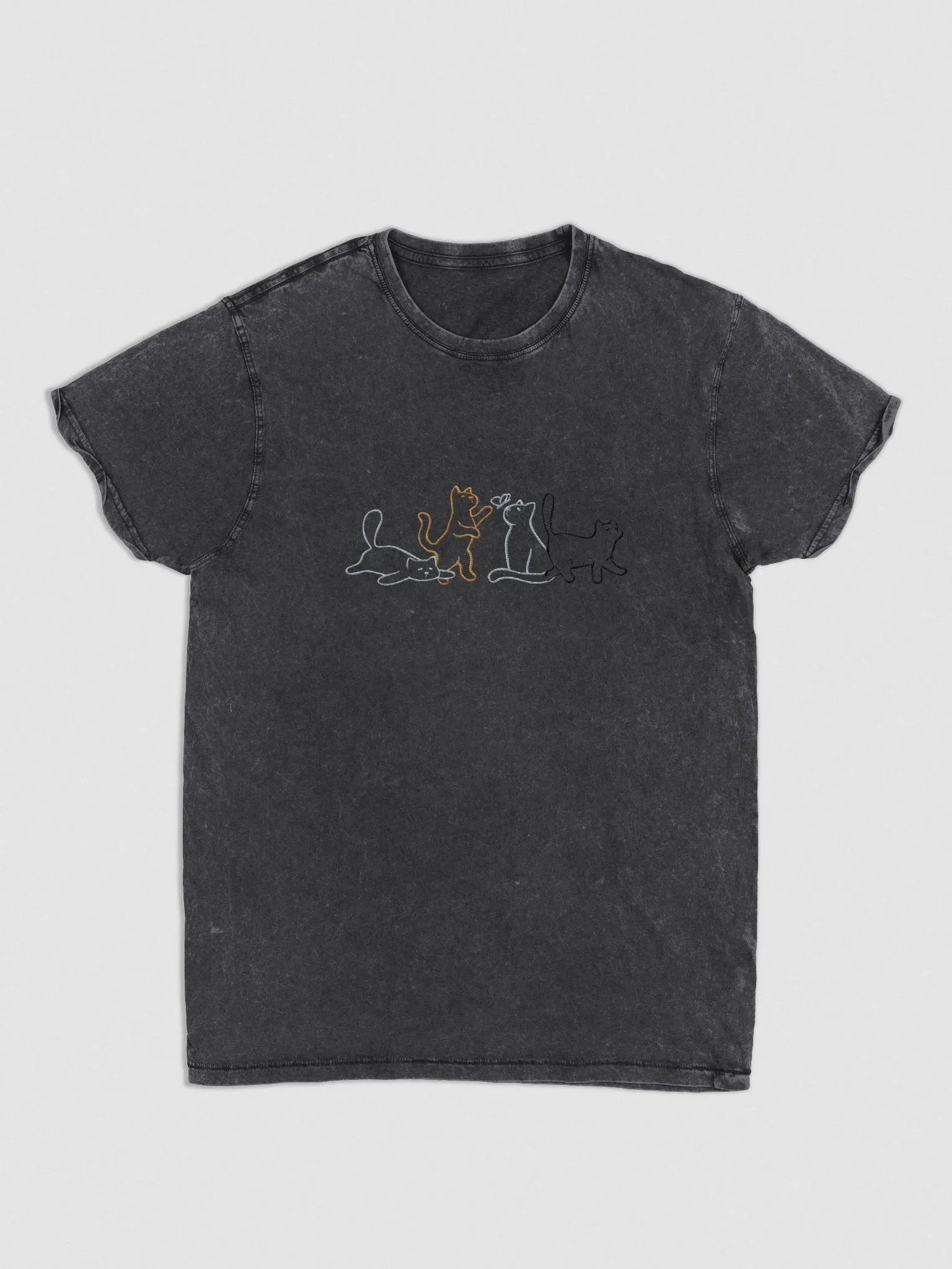 Button Cat Embroidered Tee product image (2)