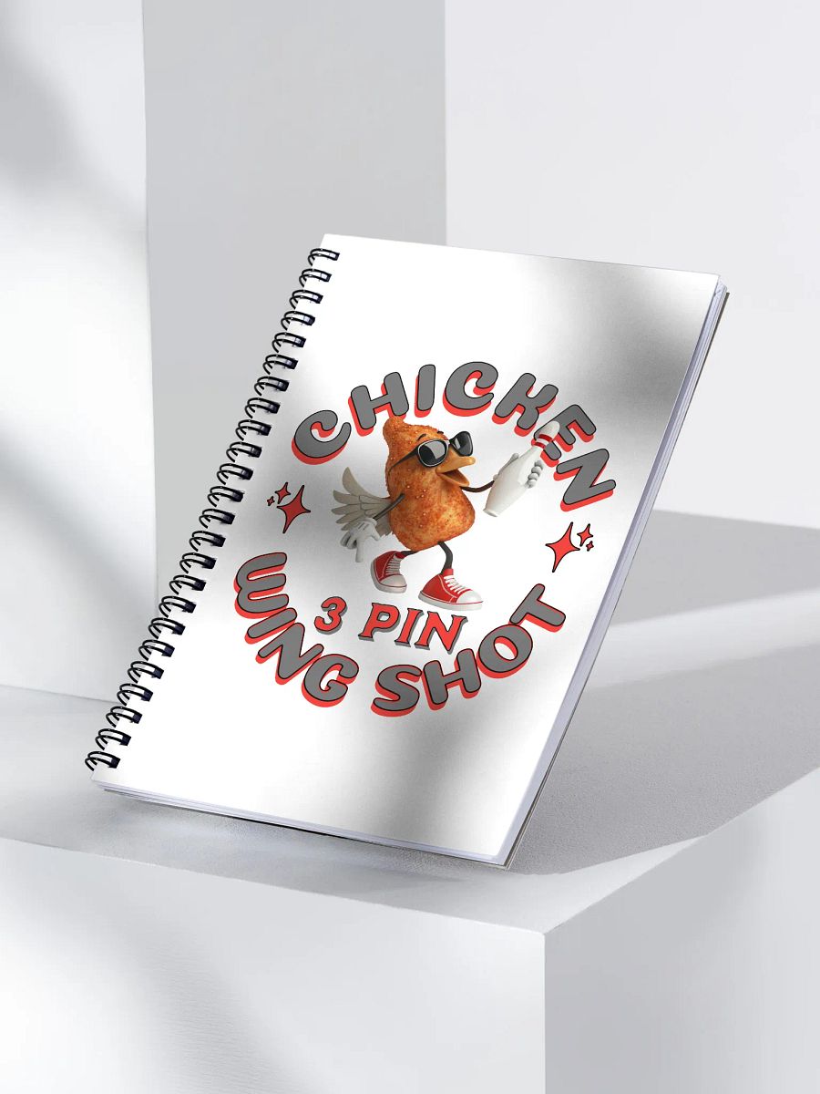 Chicken Wing Shot 3 Pin Bowling Funky Notebook product image (3)