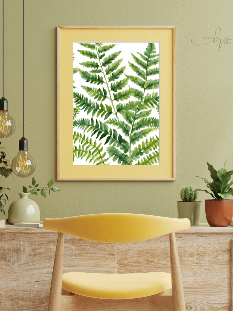 Watercolour Painting Printable Wall Art of FERN product image (2)
