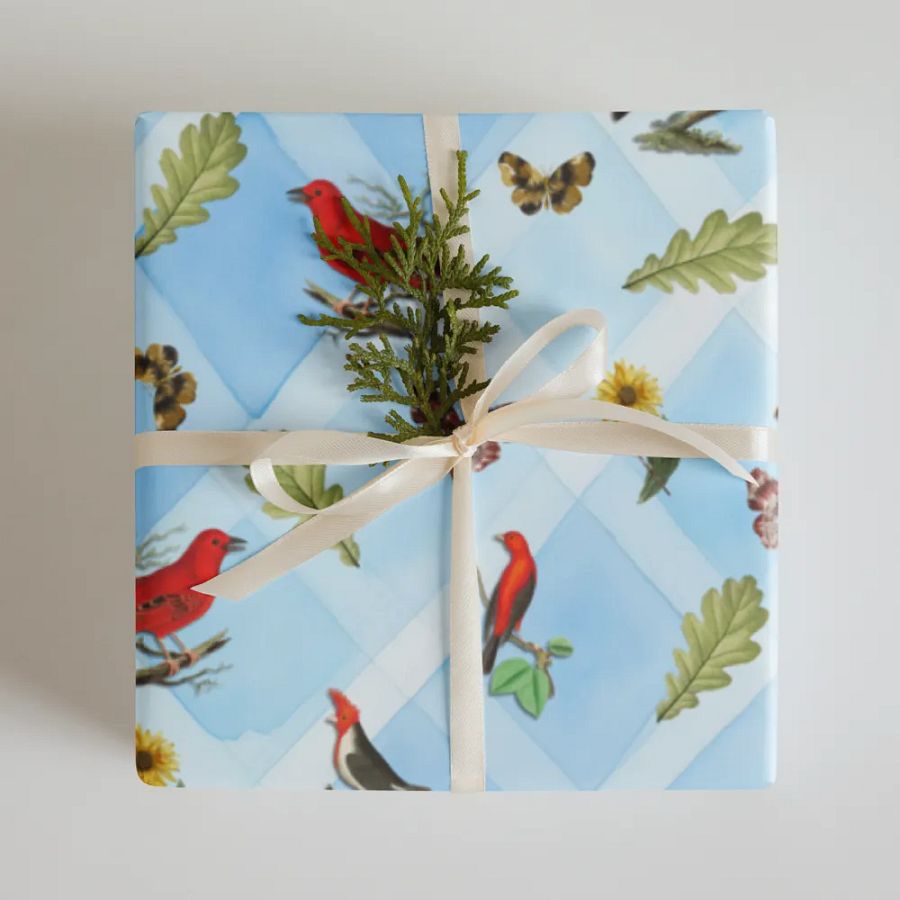 Birds, Butterflies, and Botanicals 3 Sheet Wrapping Paper product image (5)
