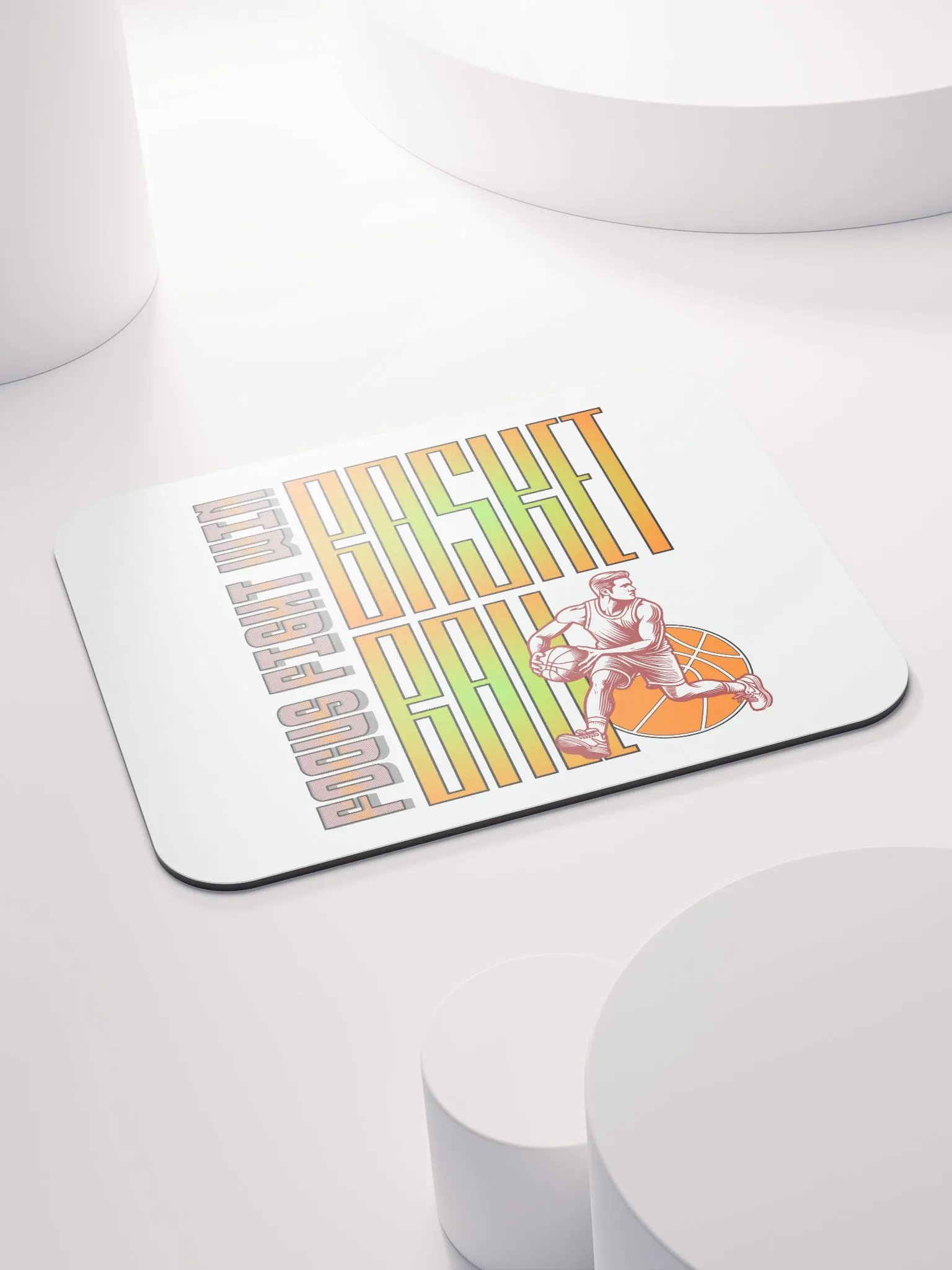Focus Fight Win Basketball Mouse Pad product image (4)