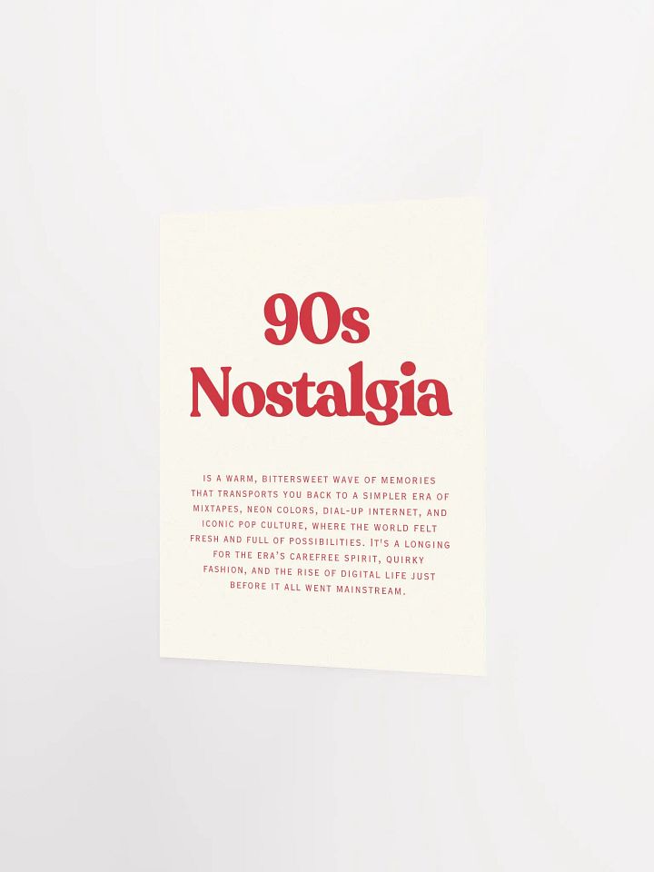 90s Nostalgia - Enhanced Matte Paper Poster product image (2)