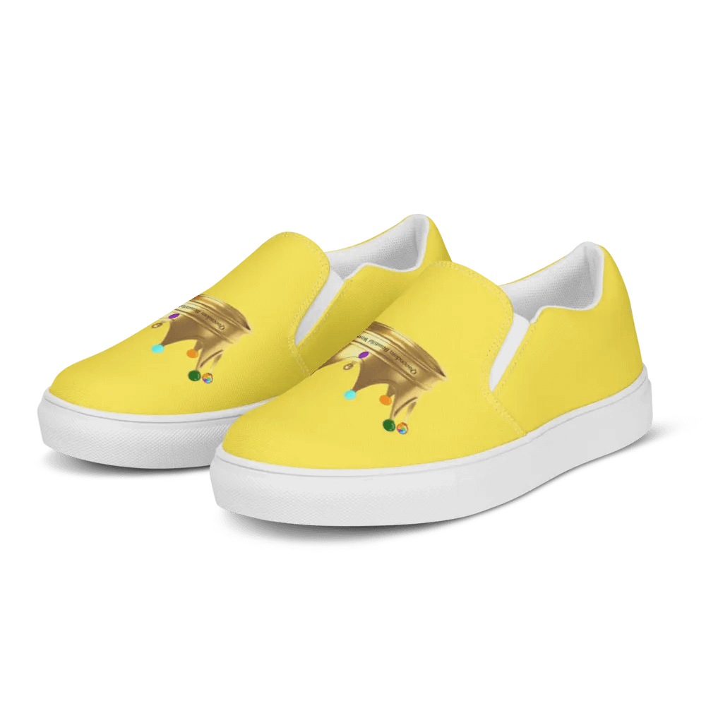 Queendom Beautiful Women Crown Canvas Shoes /Yellow (TM) product image (2)