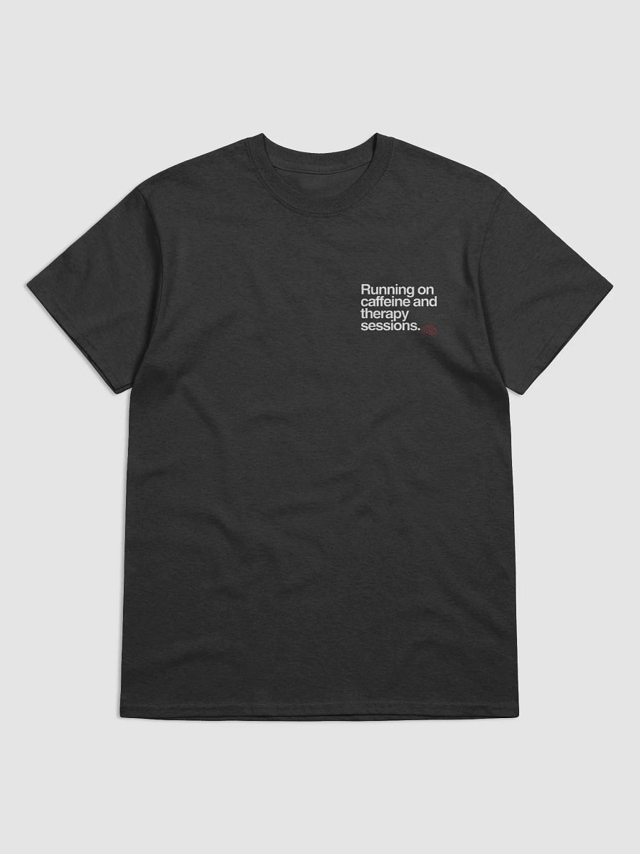 Running on caffeine and therapy. Left Chest Print product image (1)