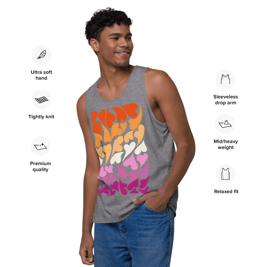 Nestled PRIDE Lesbian Tank Top product image (54)