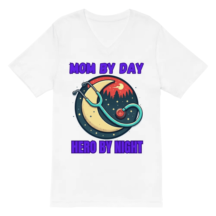 Starry Night Stethoscope V-Neck Tee product image (6)