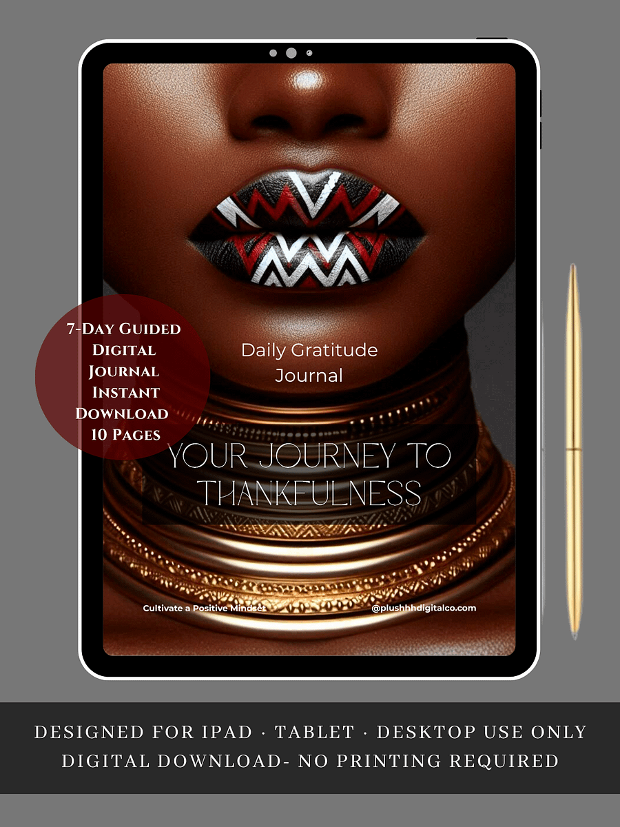 Your Journey to Thankfulness: A 7-Day Digital Gratitude Journal product image (1)