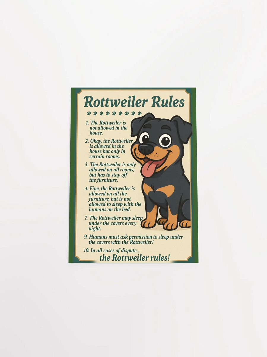 Rottweiler Rules Poster product image (22)