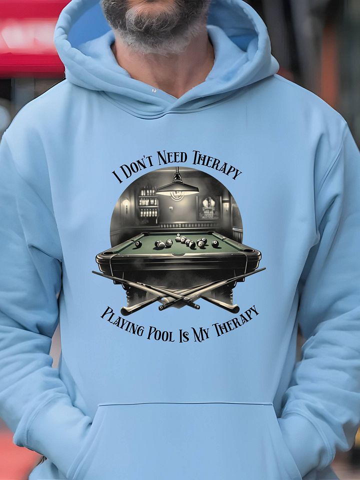 Playing Pool Is My Therapy Graphic Hoodie product image (1)