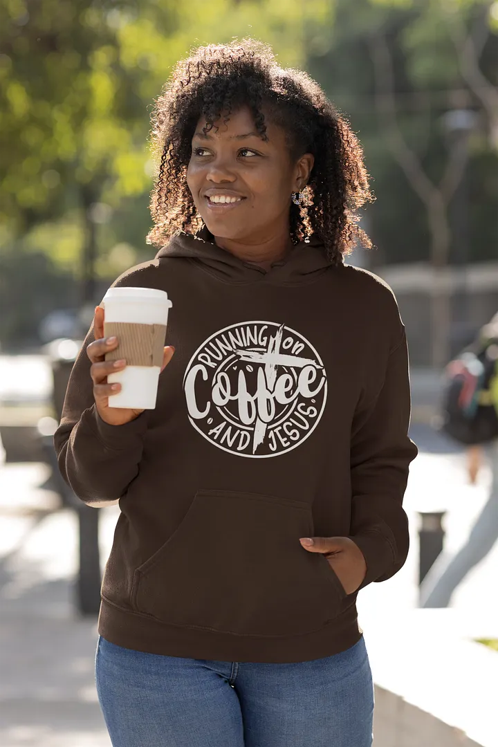 Running on Coffee & Jesus Classic Hoodie product image (1)