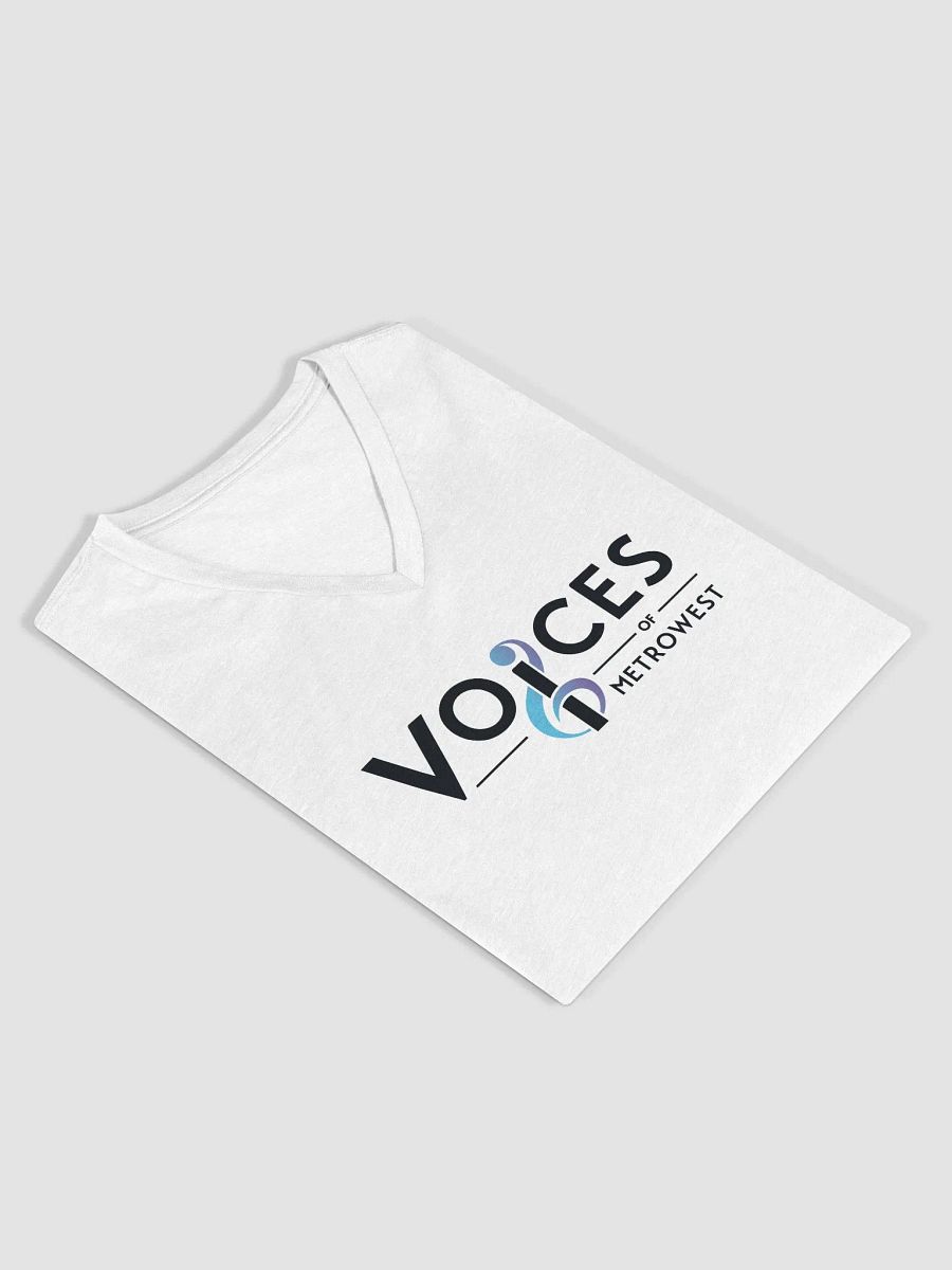 Women's White V-neck T-shirt product image (4)