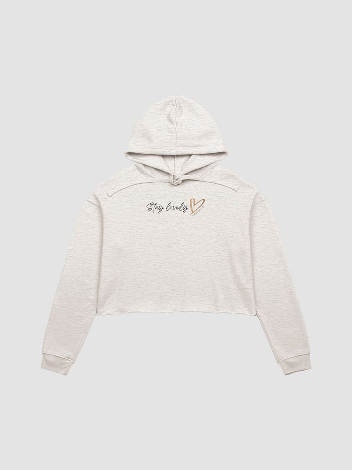 Stay Lovely <3 Cursive Crop Hoodie product image (2)