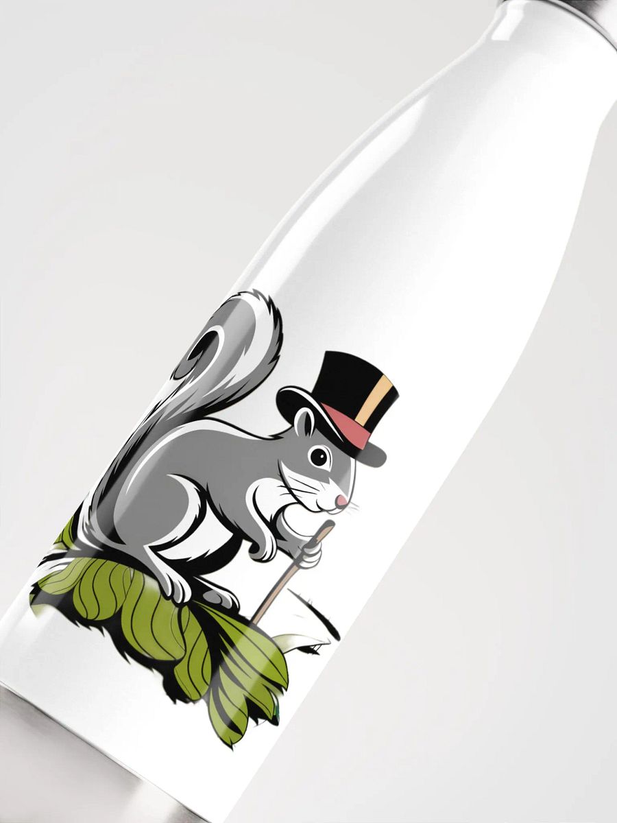 Top Hat Squirrel Stainless Steel Water Bottle product image (5)