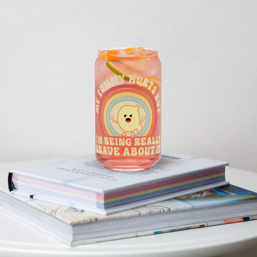 My Tummy Hurts Cup With Lid And Straw product image (4)