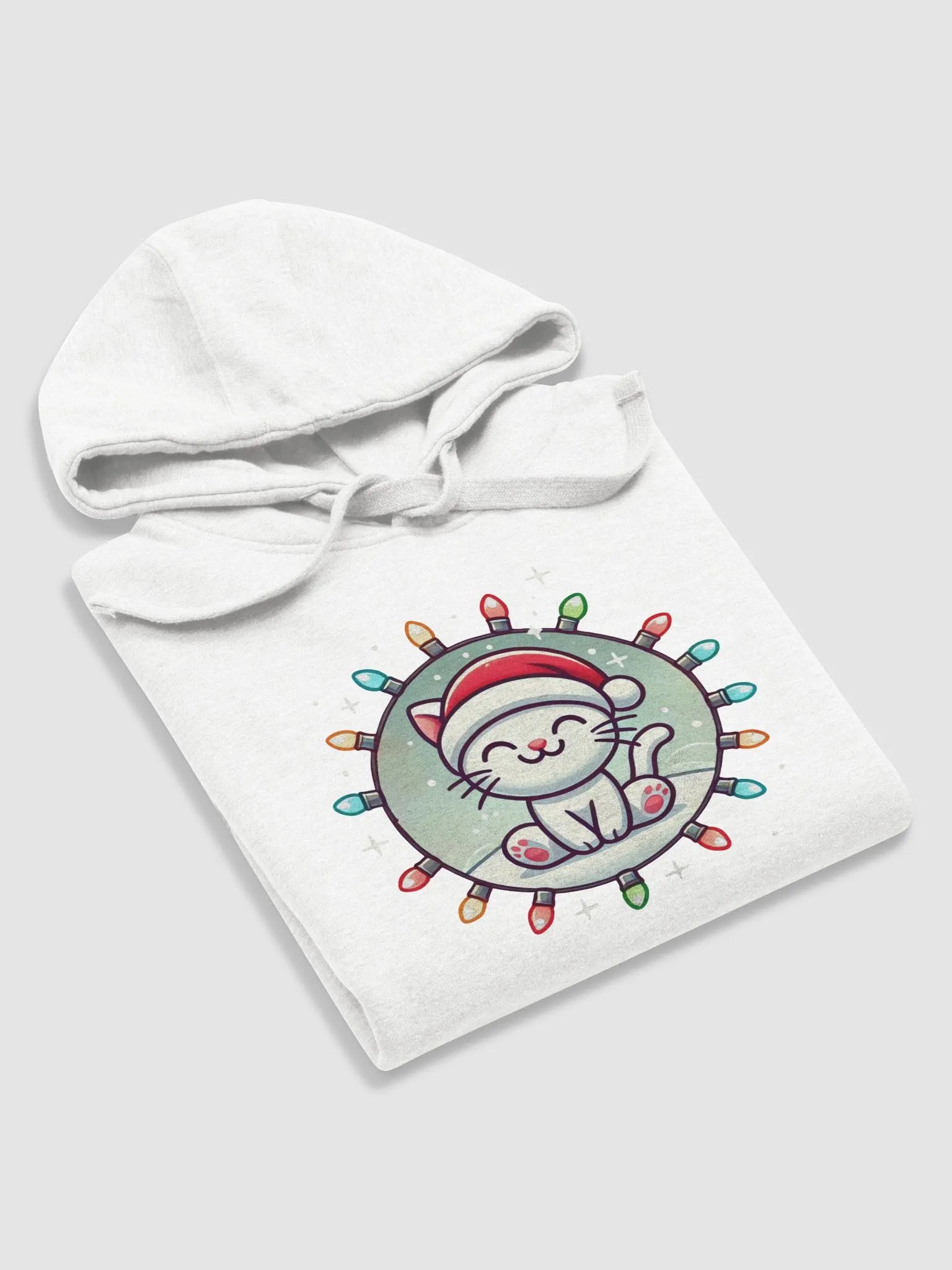 Merry Catmas Lights Hoodie product image (52)