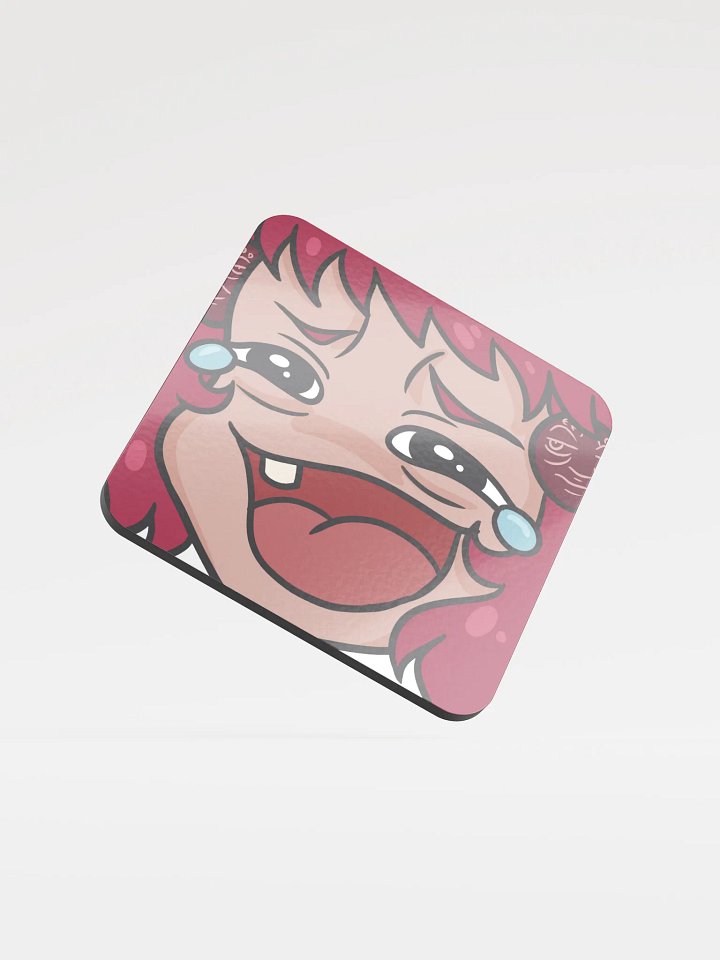 Thrift-tan laugh coaster product image (2)