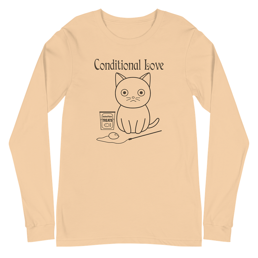 Conditional Love Unisex Long Sleeve Tee, Black Print product image (2)