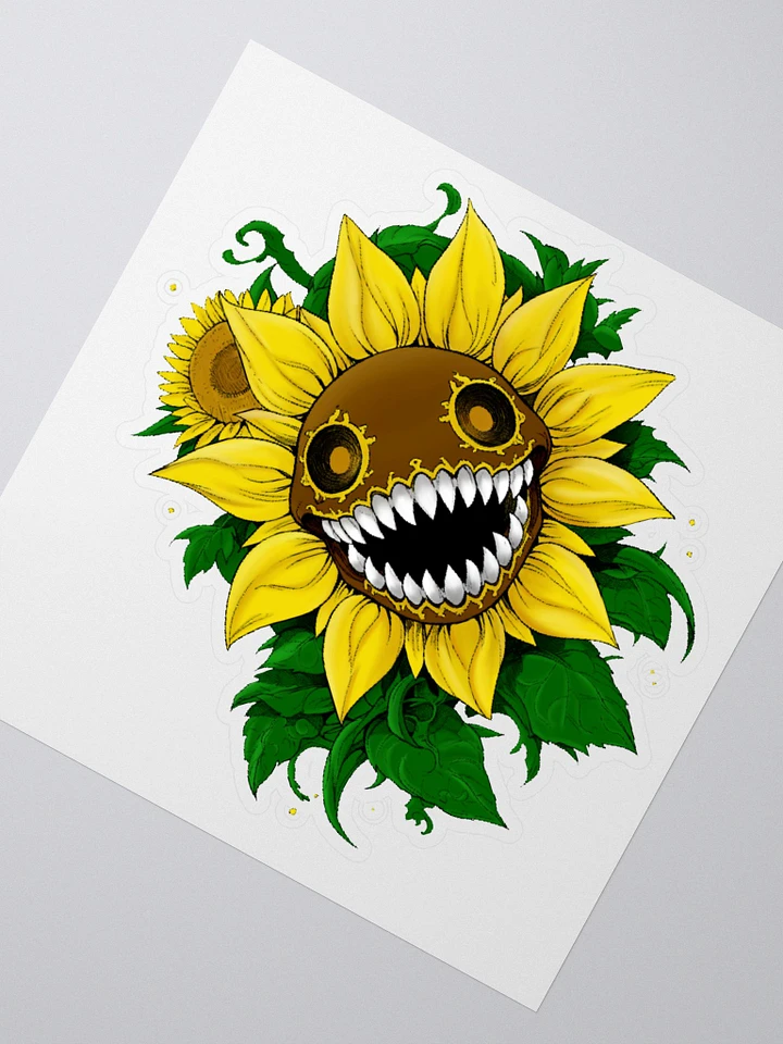 Demon Sunflower Kiss Cut Stickers product image (2)