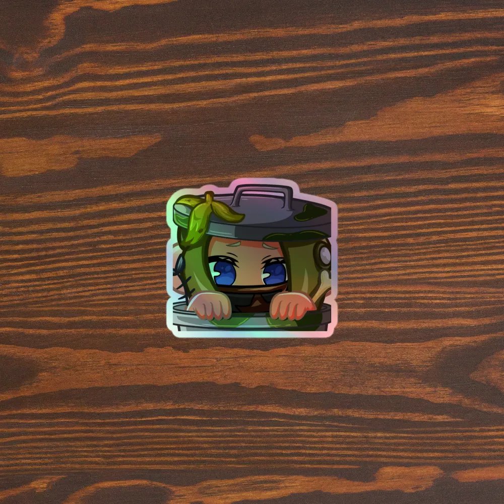 Cute Peekaboo TGSR Holographic Sticker Set product image (4)