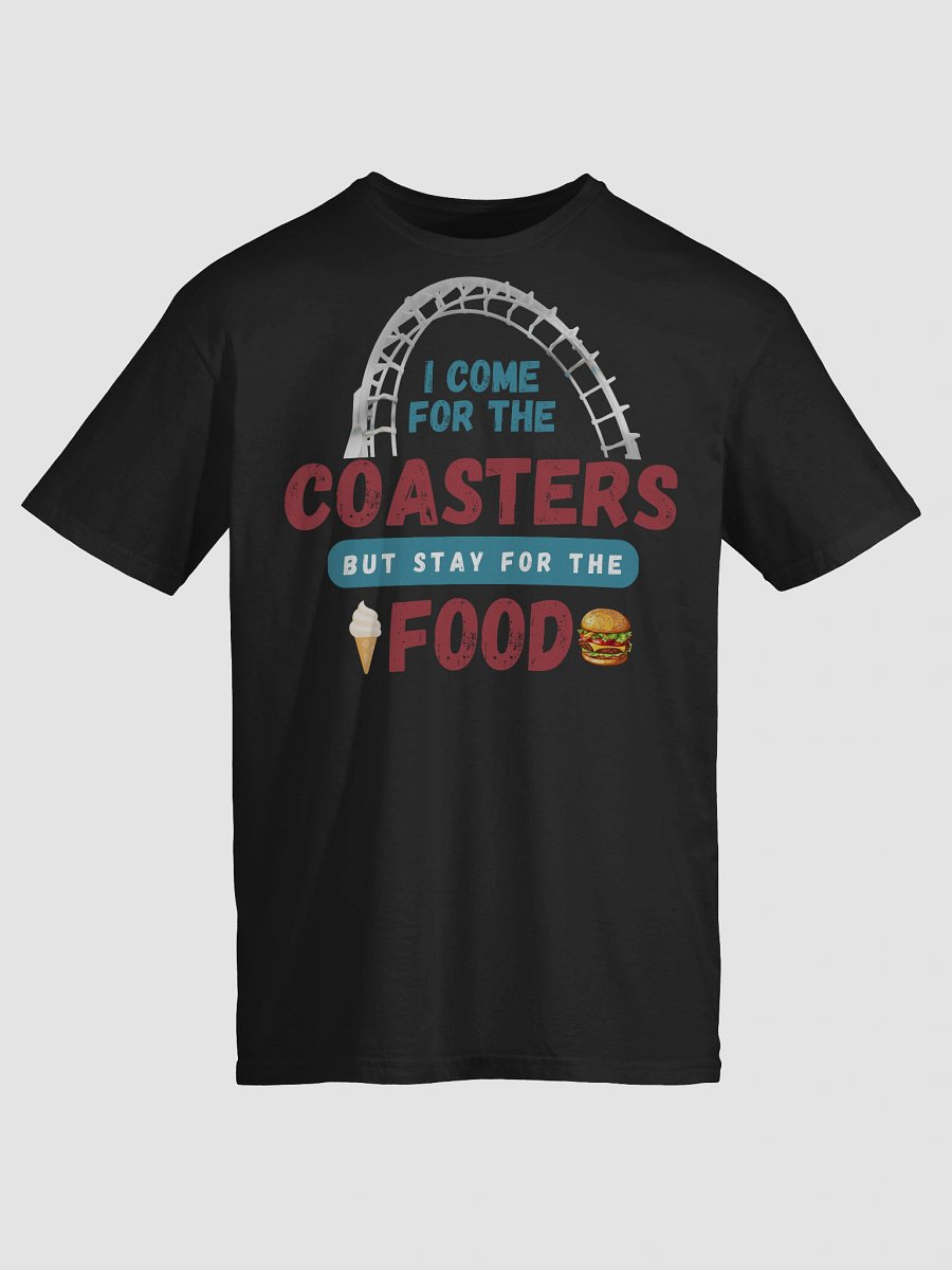 Funny Theme Park T-Shirt – Coaster & Food Lover Shirt – Amusement Park Gift – Summer Vacation Tee for Foodies & Ride Fans product image (5)