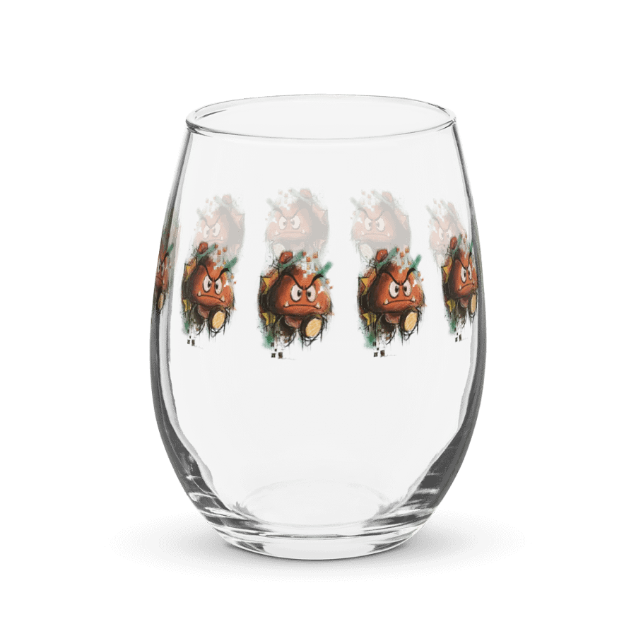Goomba by StephyJ Stemless Wine Glass product image (10)
