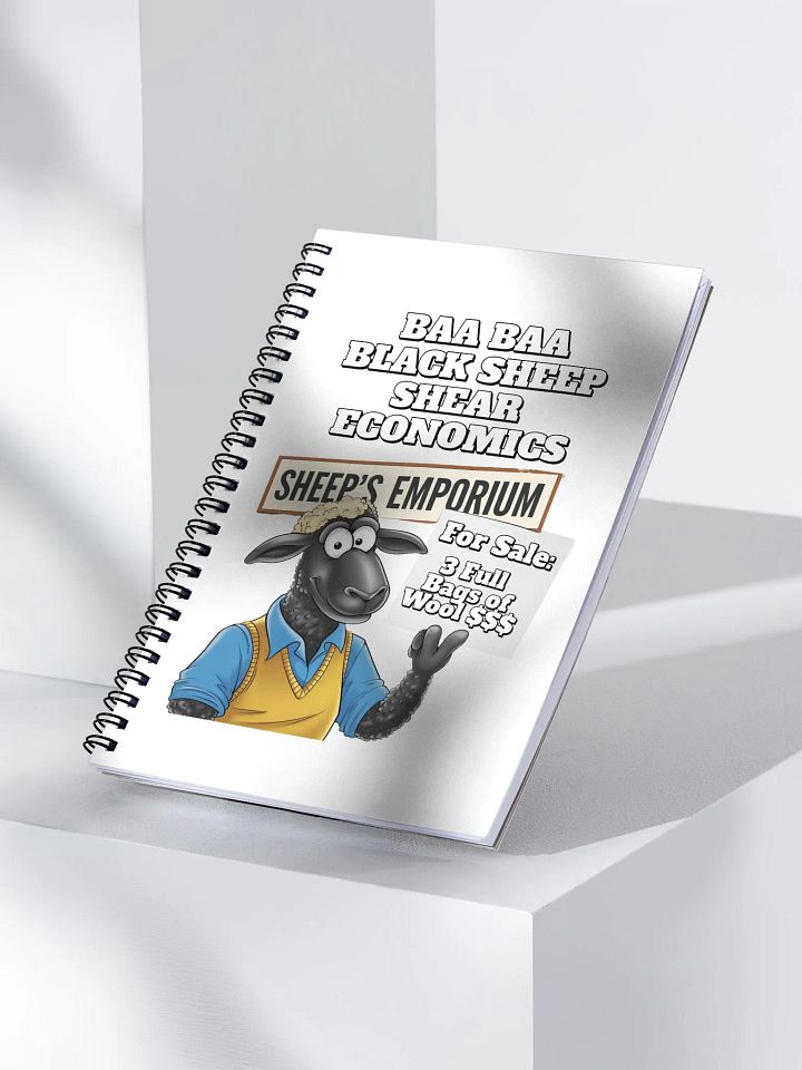 Baa Baa Black Sheep - The Entrepreneur - Funny Spiral Notebook product image (2)