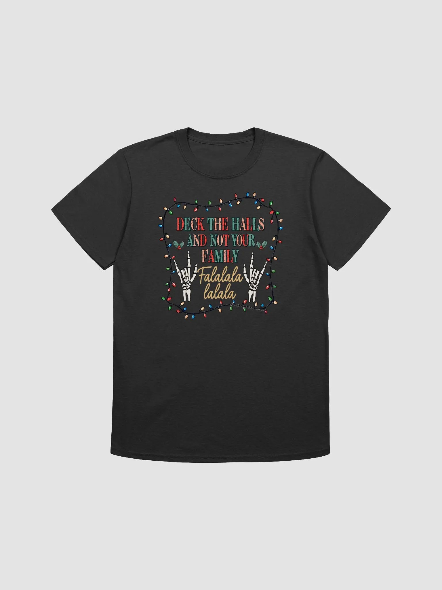 Holiday- Deck the Halls and Not Your Family Tshirt product image (4)
