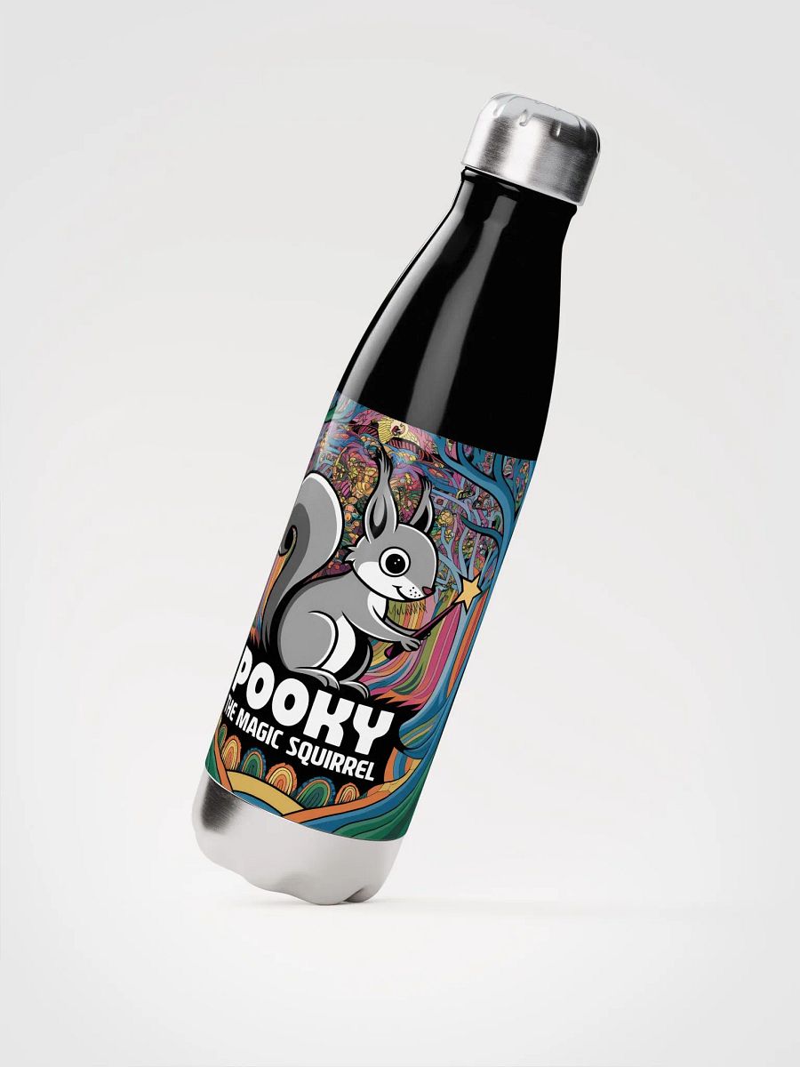 Black Water Bottle: Pooky, the Magic Squirrel product image (2)