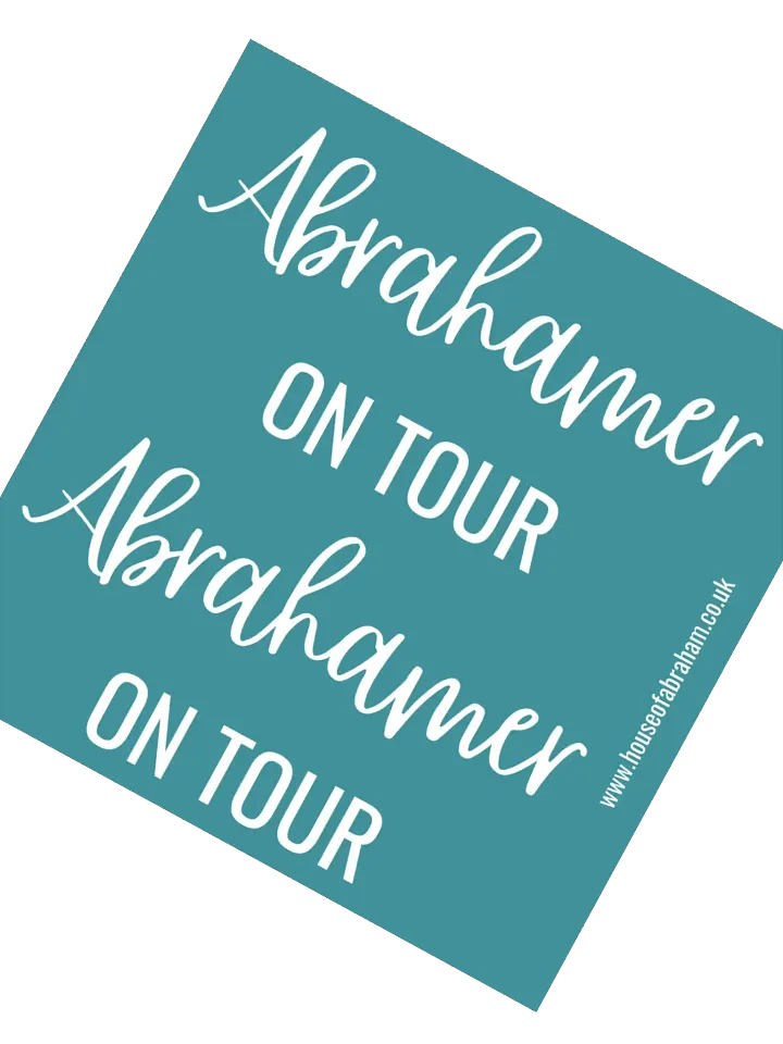 Abrahamer On Tour - Teal Sticker product image (1)