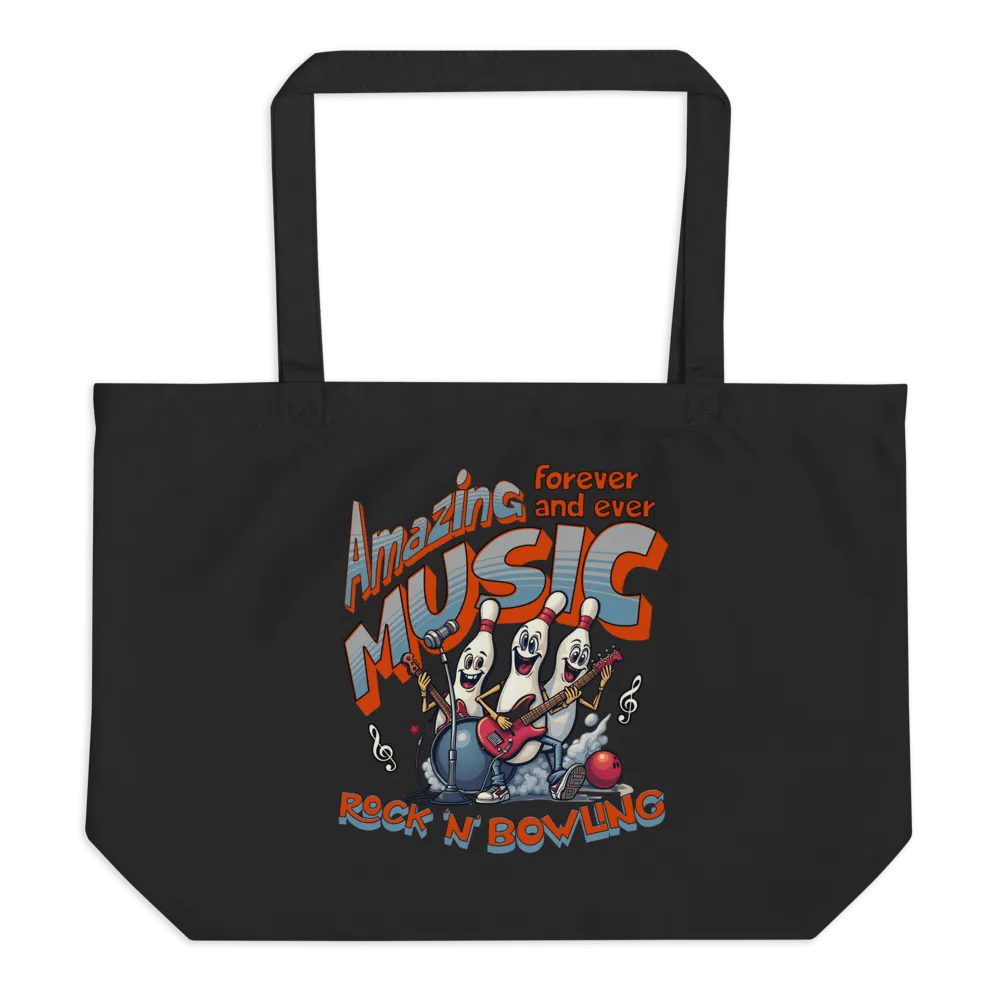 Amazing Music Rock N Bowling Band Organic Tote product image (1)