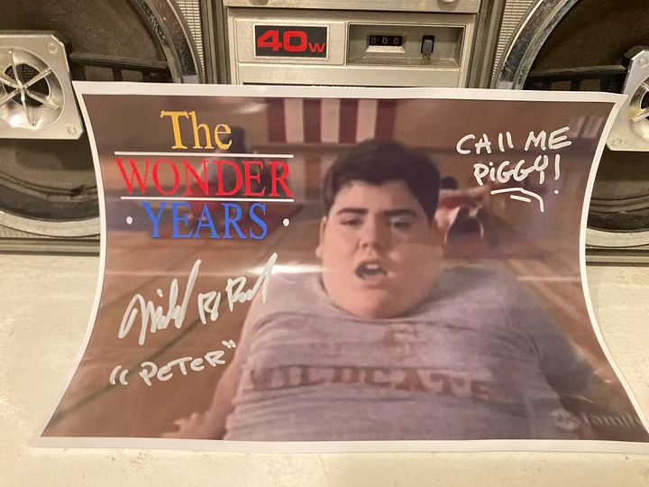 Wonder Years Autographed Photo By Michael Bower ( Gym Push Ups) product image (1)