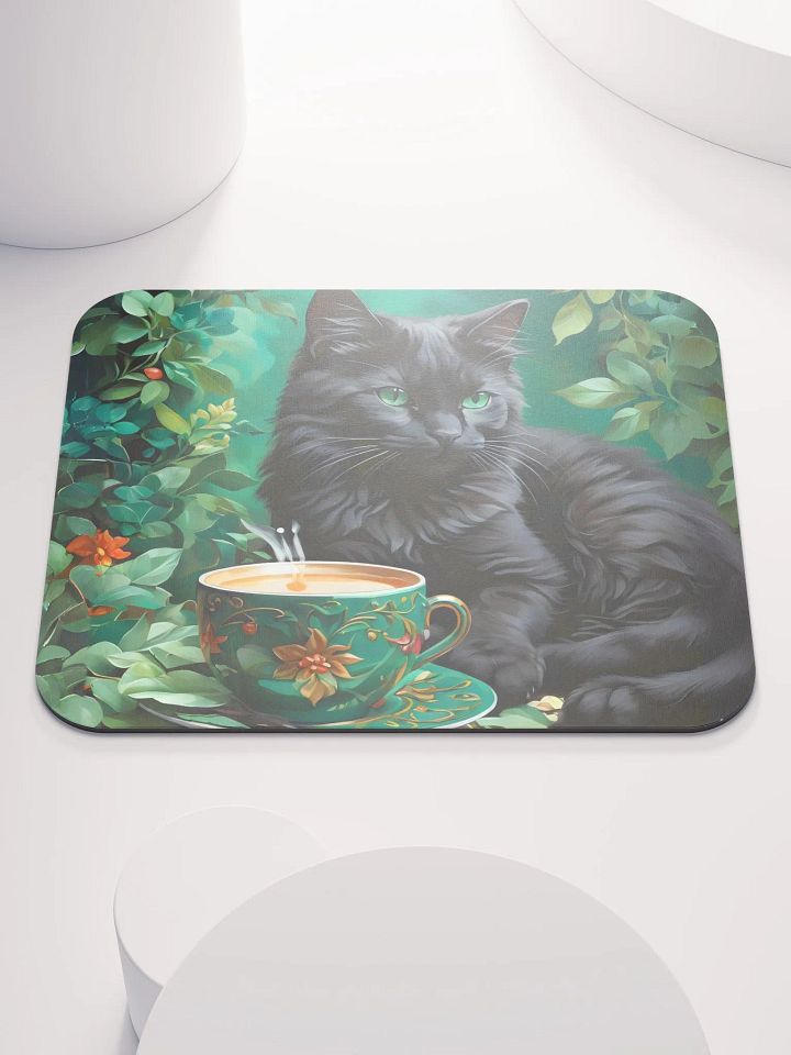 Cat & Tea Tranquility Mouse Pad product image (2)