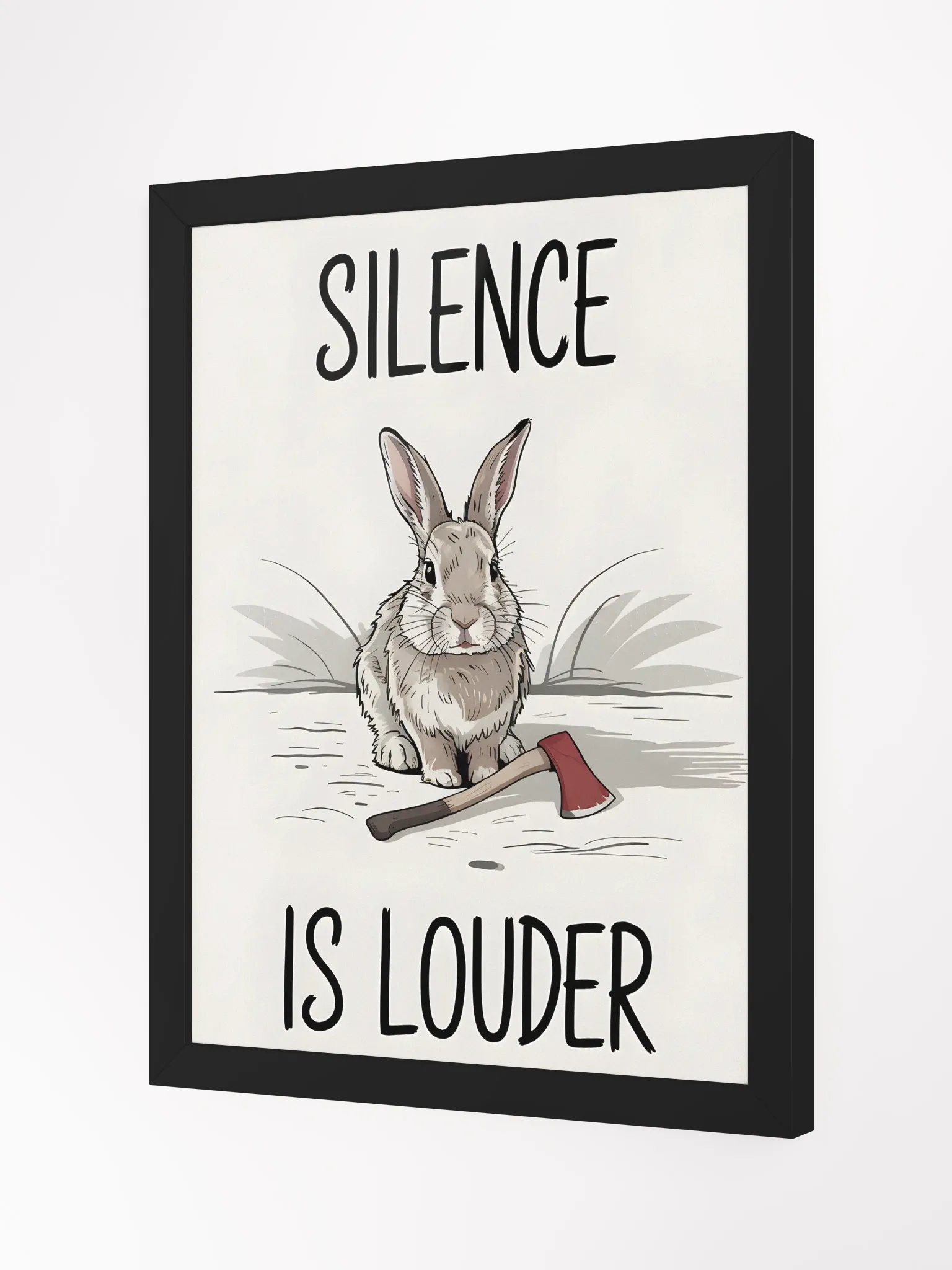 Silent Rabbit Axe Framed Poster product image (2)