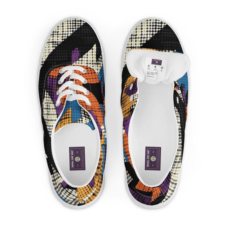 Geometric Pop Art | Men's Lace-Up Canvas Shoes product image (10)