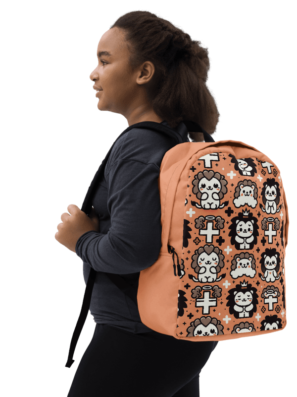 Lions and Crosses Minimalist Backpack product image (3)