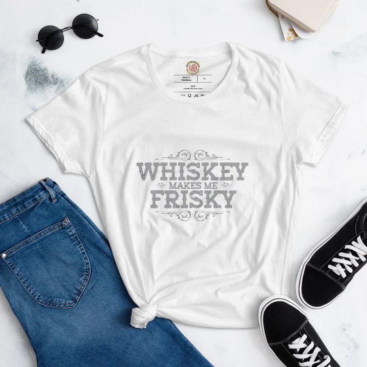 Whiskey Makes Me Frisky Women's Tee product image (1)