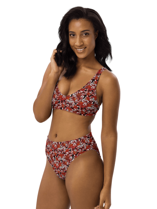 Fire Flower | Recycled High Waisted Bikini product image (3)