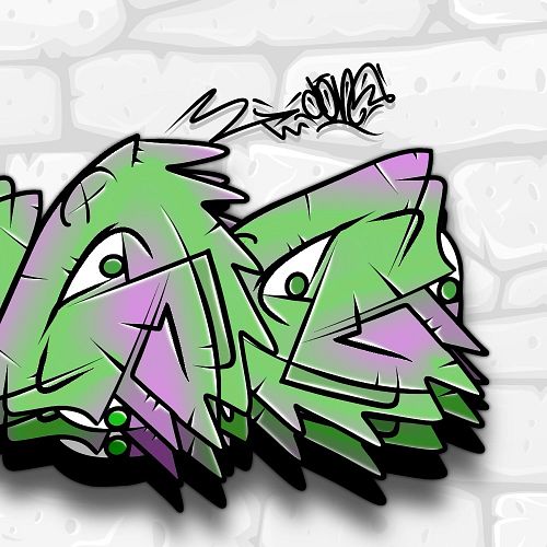 Part 2 - NE/dOne from CTL DMark Challenge #completetheletter #graffitichallenge #digitalgraffiti #graffitiletters #procreatep...